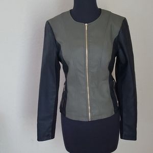 Bebe moto zip Moto jacket olive